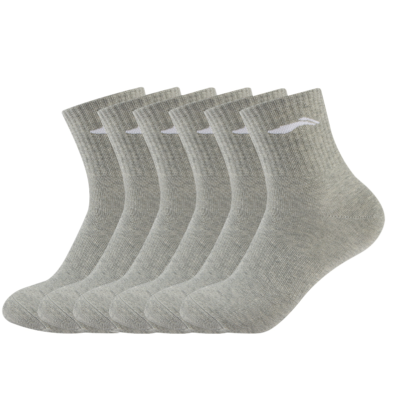 Li Ning Crew Socks Men’s 6 Pack