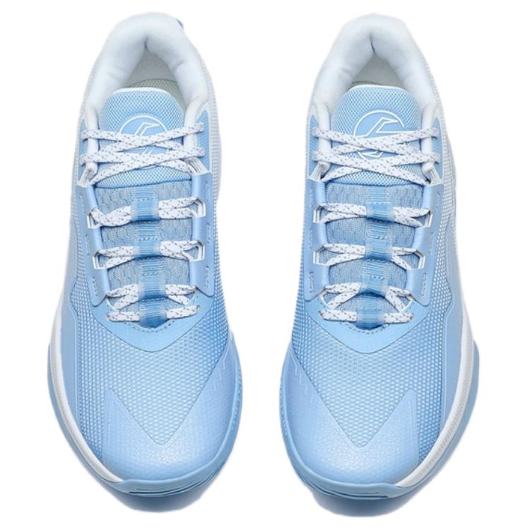 XTEP Serpent Strike Cushioning Abrasion Resistant Cushioning, Wear Resistant Low top Basketball Shoes Men’s White Blue