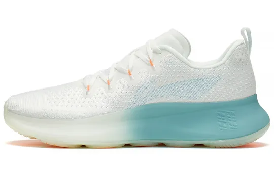 Li Ning Wujie 4 Fabric Cushioning Slip Resistant Abrasion Resistant Low top Training Shoes Men's White Blue