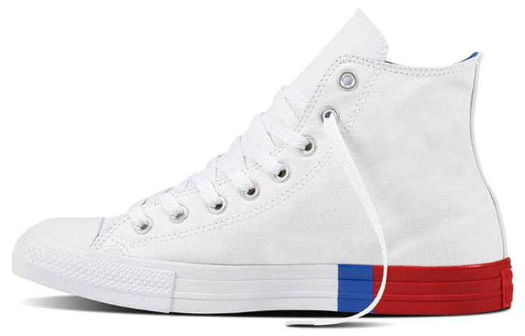 Кеды Converse Chuck Taylor All Star (бело-красно-синие) — Белый / красный / синий — фото 1