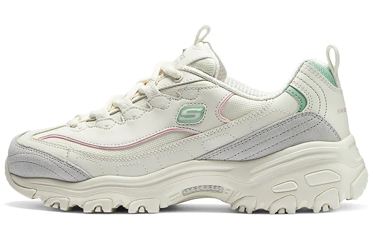 Skechers D'Lites 1.0 Textile, Synthetic Leather, Split Cow Leather