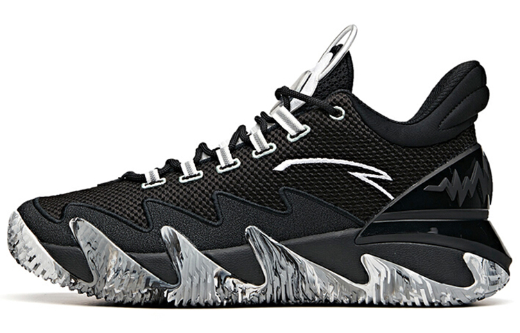 Anta Reverse Blade Basketball Collection Mid top Performance Basketball Shoes Men's Black White