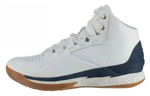 Under Armour Curry 1 Basketball Shoes Unisex Mid Top White/Blue