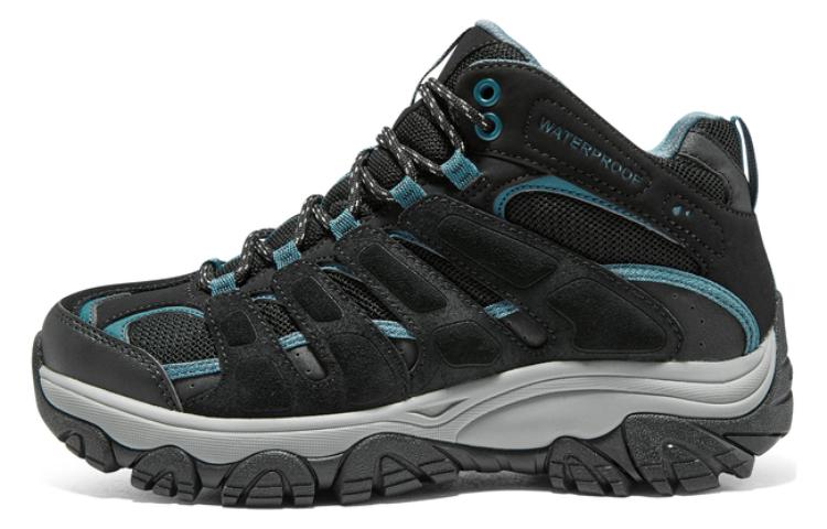 Skechers Skechers Xingshan comfortable wear-resistant and waterproof mid-top outdoor functional shoes women's black