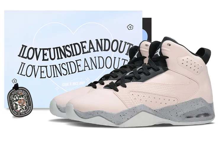 Jordan Lift Off Strawberry Bubble Gum Mid top Vintage Basketball Shoes Women's Gray Pink