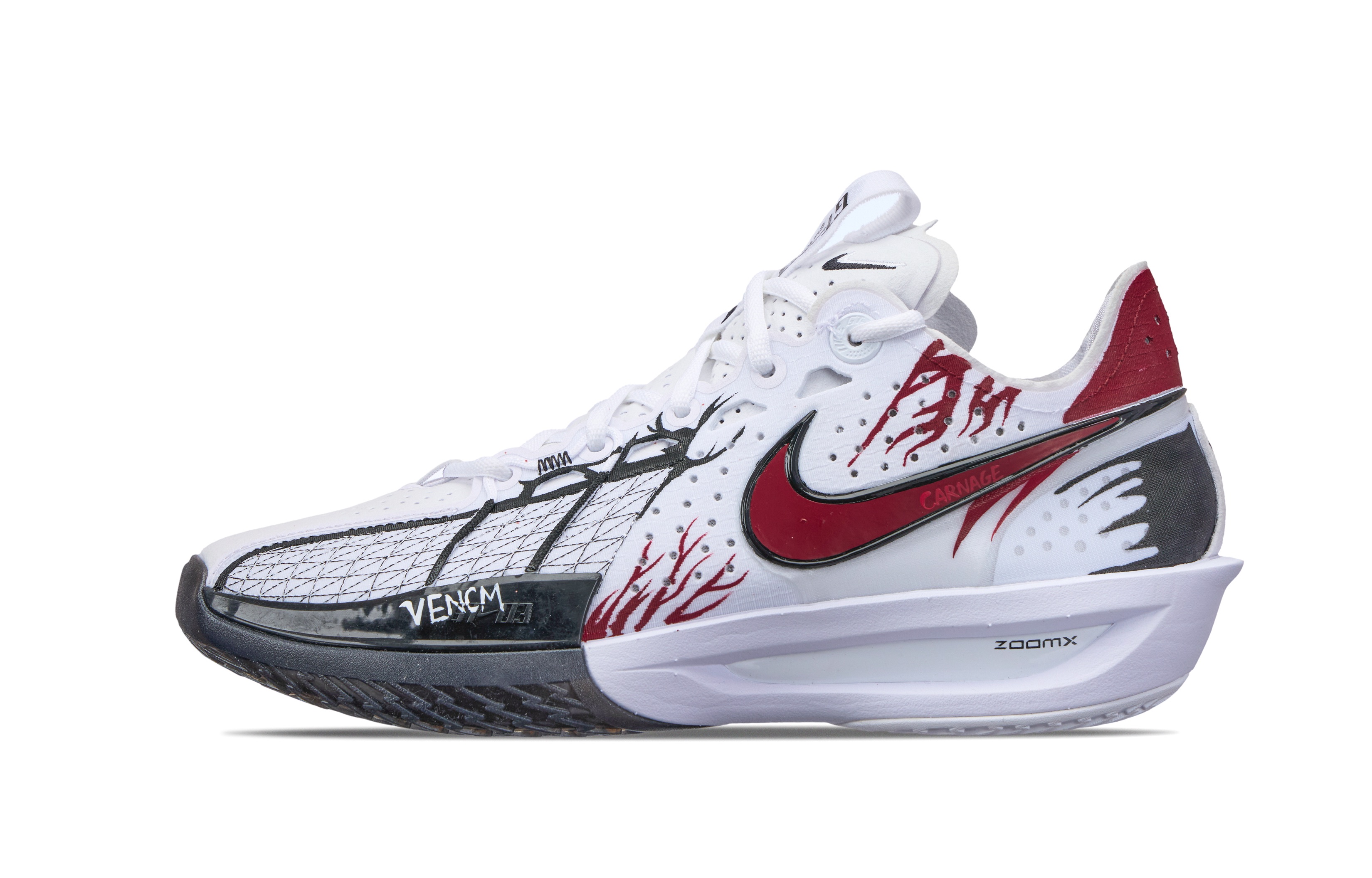 Nike G.T. Cut 3 Symbiotic Community Cushioning Support Rebound Low top Basketball Shoes Unisex Black White Red