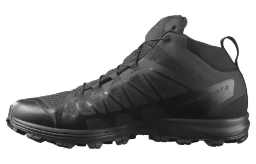 SALOMON Speed Assault 2 Comfortable Slip Resistant Abrasion Resistant Mid top Outdoor Shoes Unisex Black