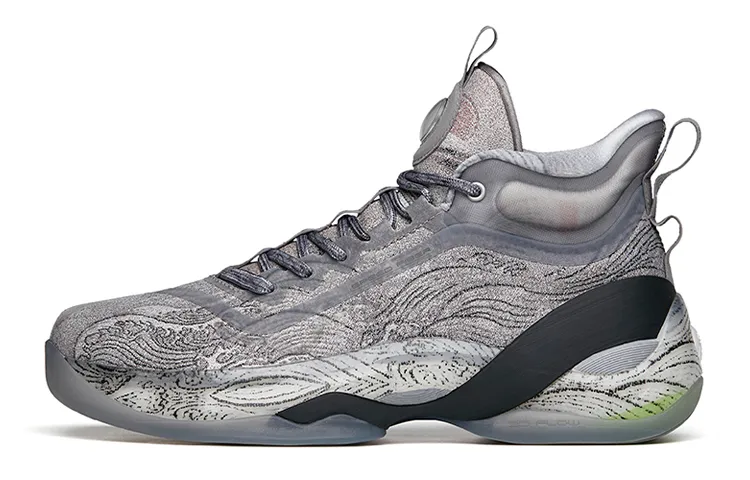ANTA KT7 Basketball Shoes Men's High Top Gray/Black