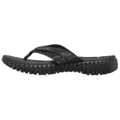 Skechers Go Walk Smart Flip Flops Women's Black