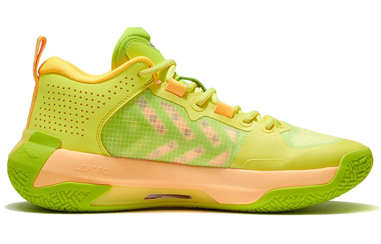 Li Ning Liren 2 Low Basketball Shoes Men’s Low Top Fluorescent Yellow/Fluorescent Alpha Hydroxy Acids Green