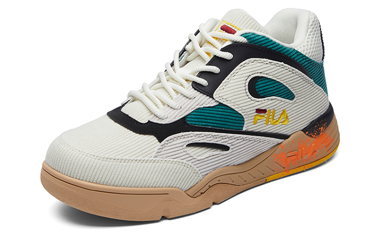 FILA FUSION MORDEN CHIC FMC KJ7 Low top Vintage Basketball Shoes Women’s White Green