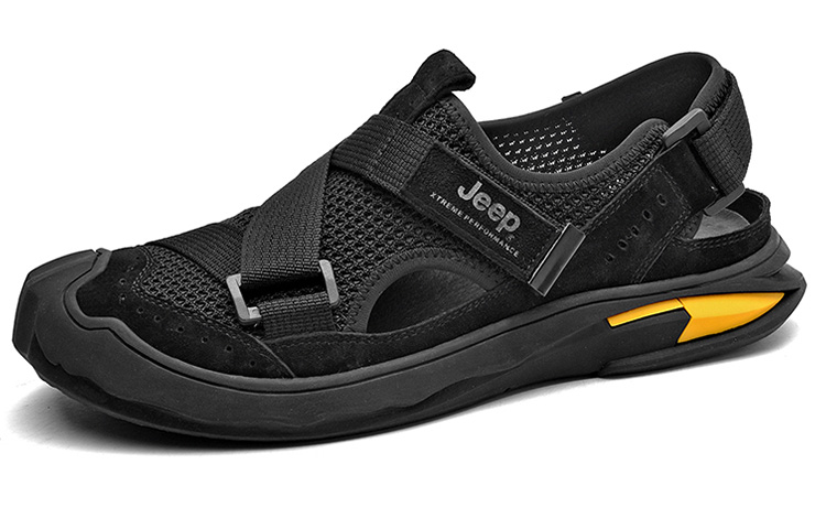 Jeep River Trekking Shoes Men's Black