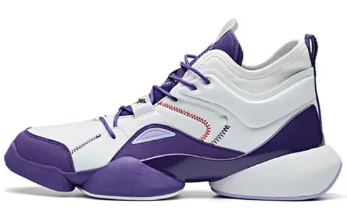 Dragon Ball Dragon Ball Super Collaboration x Anta Fabric Synthetic Leather Frieza Final Form Shock Absorbing Lightweight High Top Basketball Shoes Men's Purple