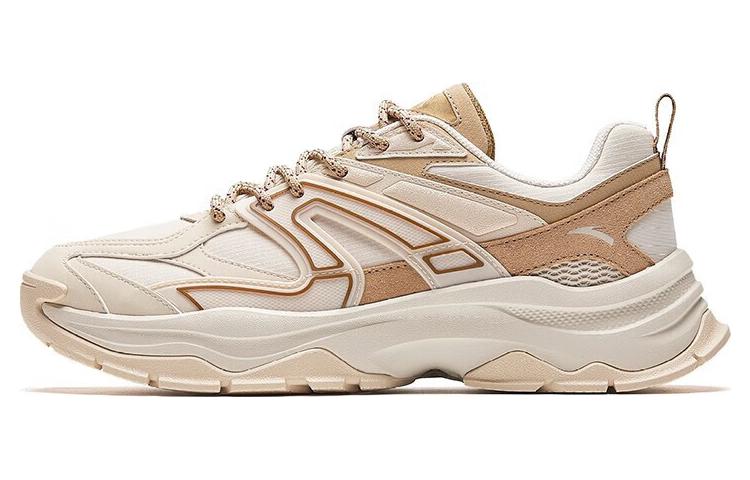 Anta Hot Slip Resistant Abrasion Resistant Slip Resistant Abrasion Resistant Low top Casual Shoes Men's Beige Brown