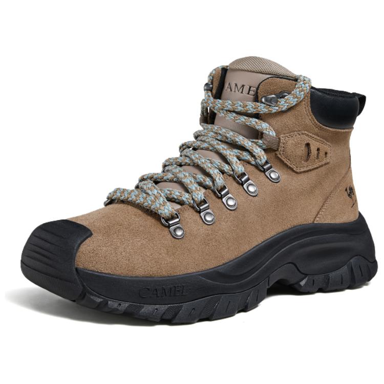 CAMEL Slip Resistant Abrasion Resistant High top Hiking Shoes Men’s
