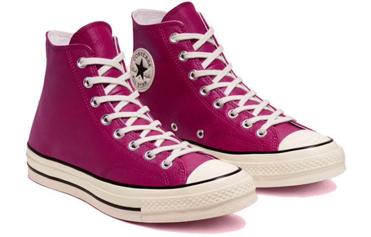 Кеды Converse Chuck 70 Seasonal Color Leather Chuck (фуксия) — 玫红/白 — фото 3