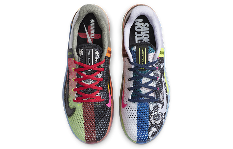 Кроссовки Nike Metcon 6 X (желтый / черный / красный) — Жёлтый / чёрный / красный — фото 4