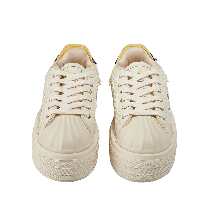 Foreshadow 'POP' Sneaker Low top Skateboard Shoes Unisex White