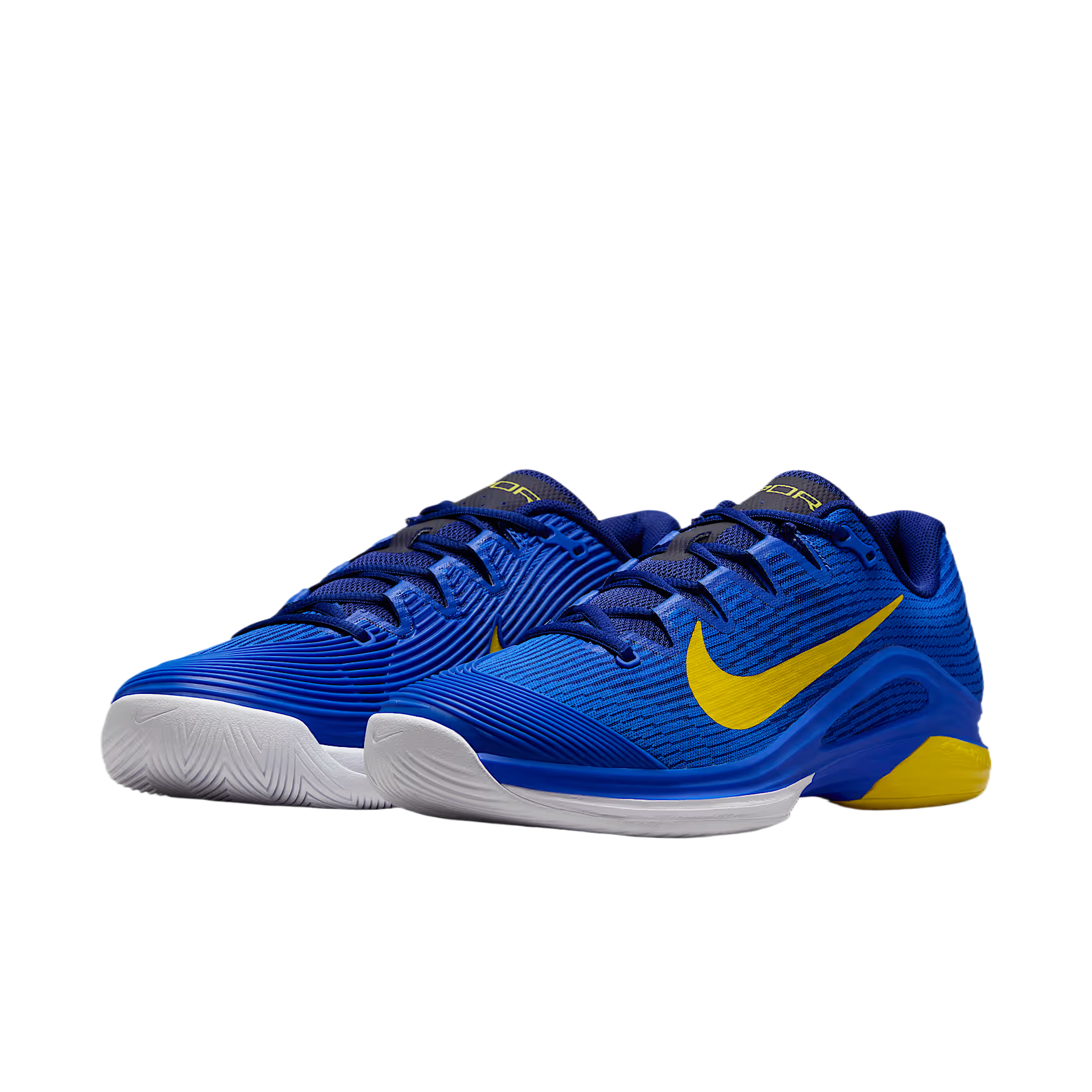 Nike Vapor 12 Fabric Abrasion Resistant Breathable Low top Tennis Shoes Men’s Blue Yellow
