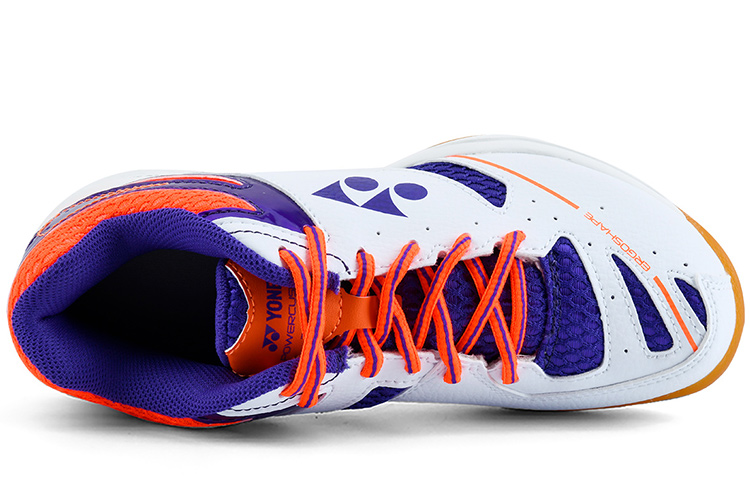 YONEX Badminton Shoes Unisex Low Top White Purple