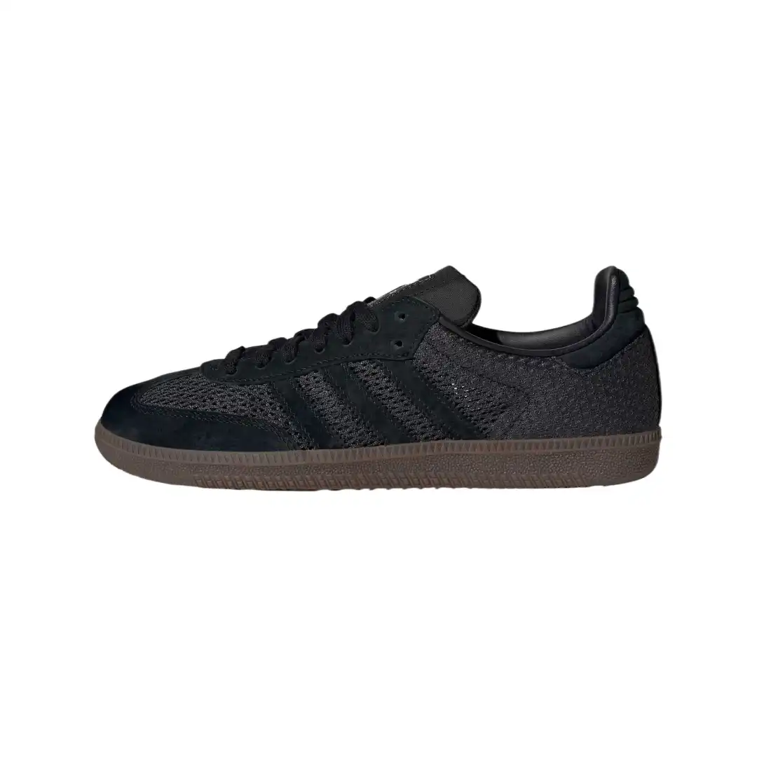 Adidas Originals Samba Textile, Leather Low top Training Shoes Women's Black Umber