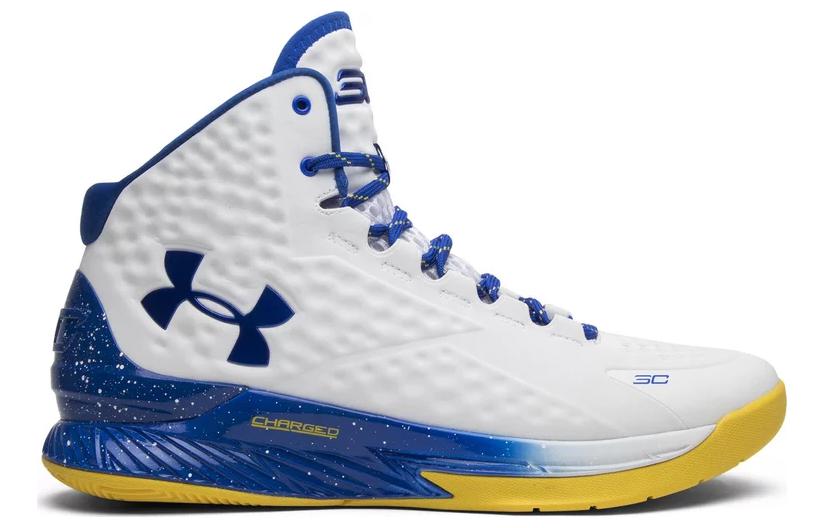 Мужские кроссовки Under Armour Under Armour (бело-сине-желтые) — Белыйсинийжёлтый — фото 2
