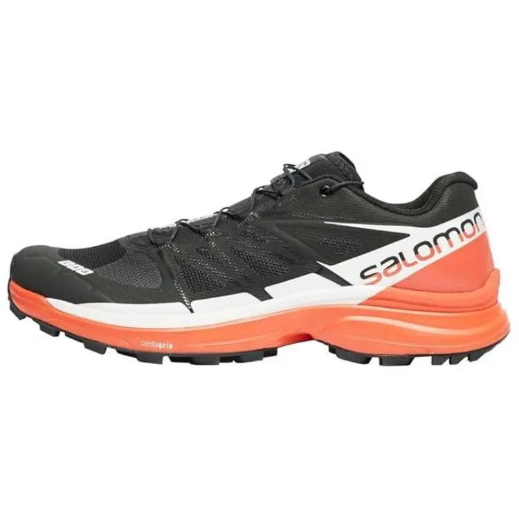 SALOMON S LAB Low top Mountaineering Shoes Unisex Black Orange