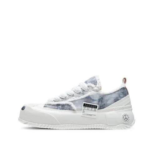 VESSEL G.O.P. 2.0 Marshmallow Lows Corduroy Gray Tie Dye Low top Canvas Shoes Unisex White Gray