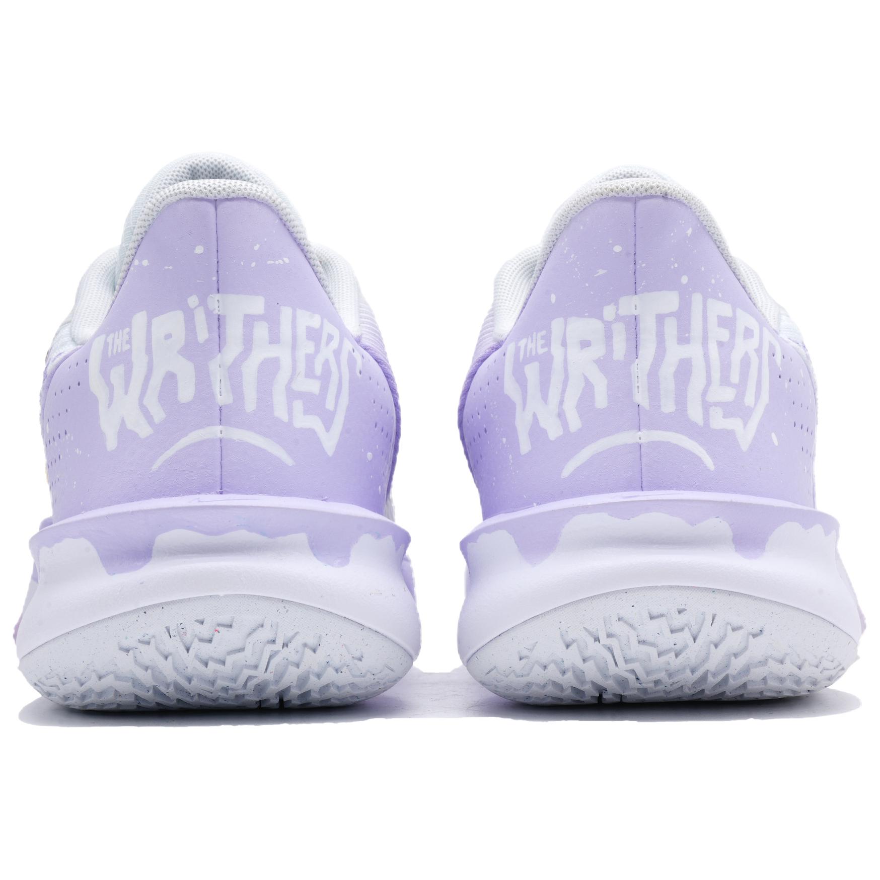 Nike Precision 7 Low top Basketball Shoes Unisex White Purple