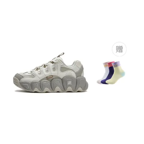 FILA Croissant Chunky Sneakers 'White Grey' Women's