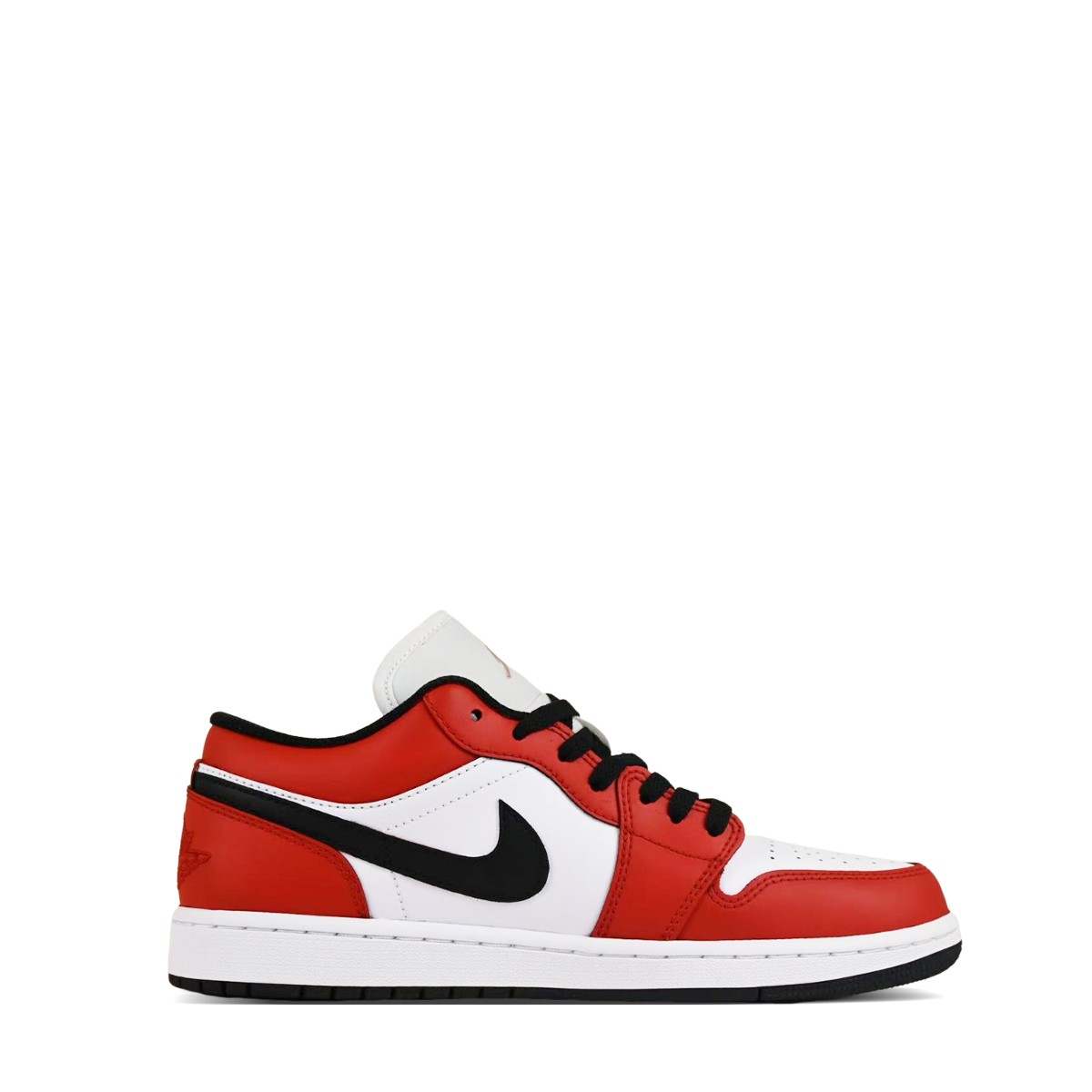 Jordan Air Jordan 1 Abrasion Resistant Abrasion Resistant Low top Vintage Basketball Shoes Unisex Black White Red