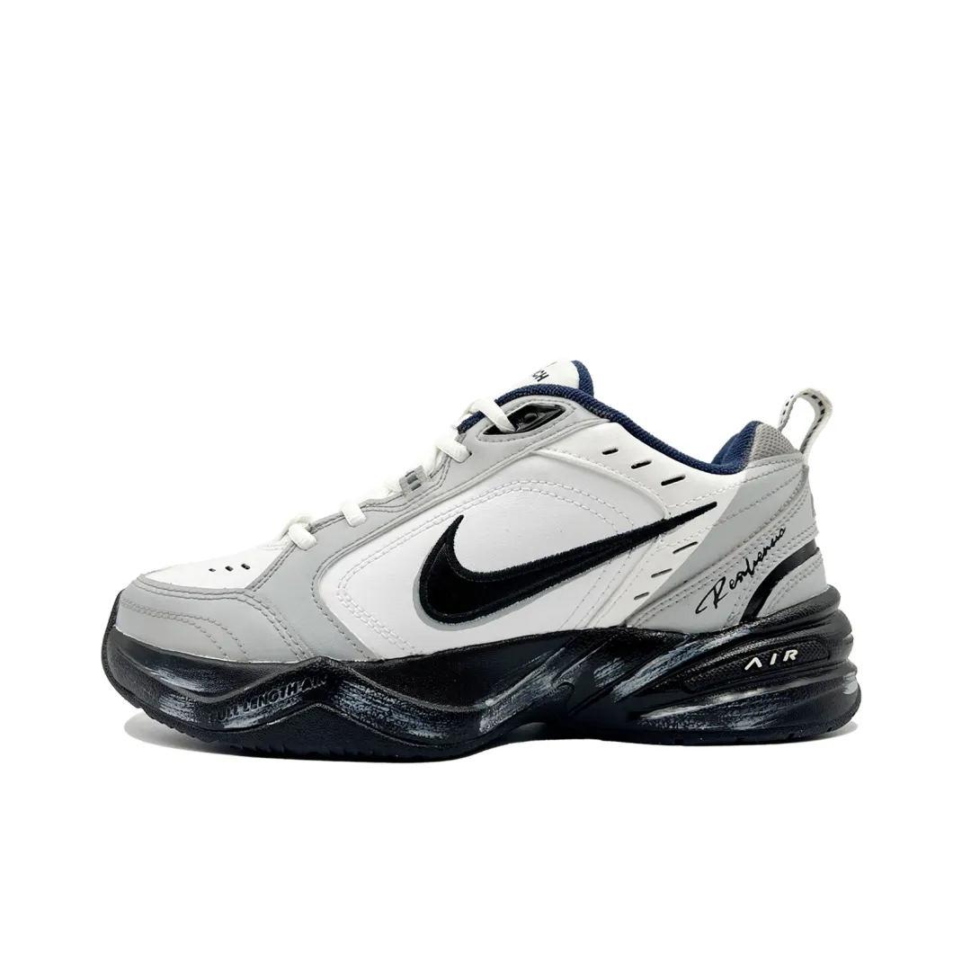 Nike Air Monarch 4 Spacewalk, Vintage Distressed, Urban Techwear Height Increasing Low top Chunky Sneakers Unisex