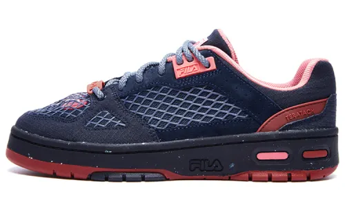 FILA FUSION X Marcelo Burlon Teratach Low Shoes 'Navy Red' Women's