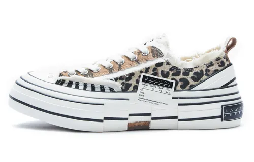 VESSEL Zoo Patchwork Canvas Shoes Unisex Brown