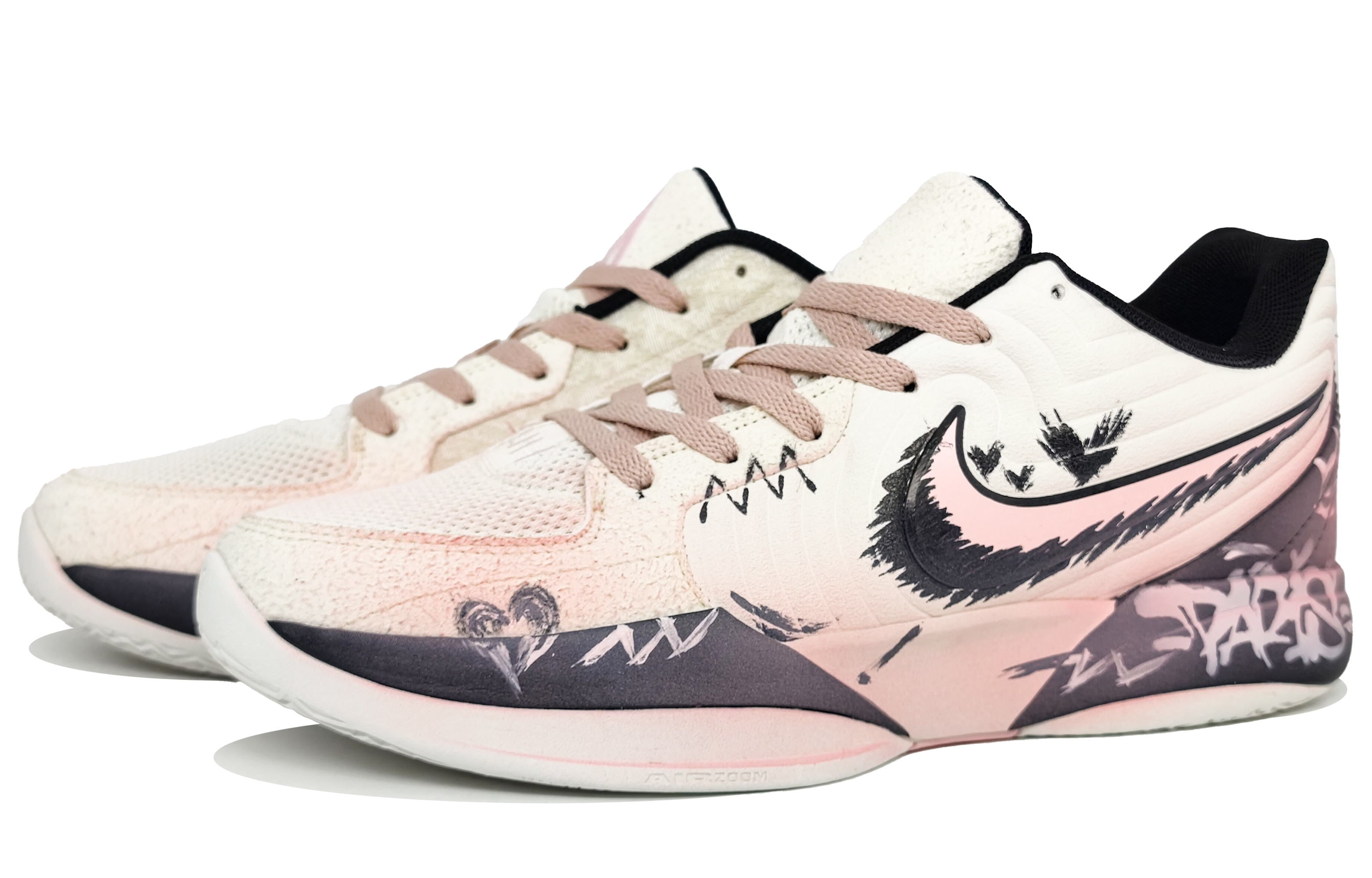 Nike Ja Morant 2 Abrasion Resistant Low top Basketball Shoes Unisex Energetic Pink