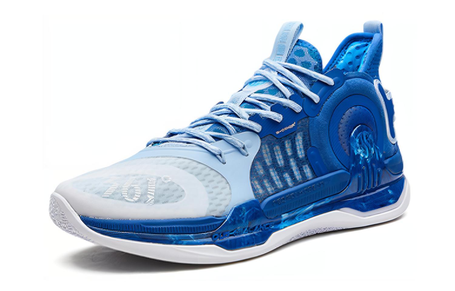 361° AG 1 Basketball Shoes Men’s Mid Top Blue/White