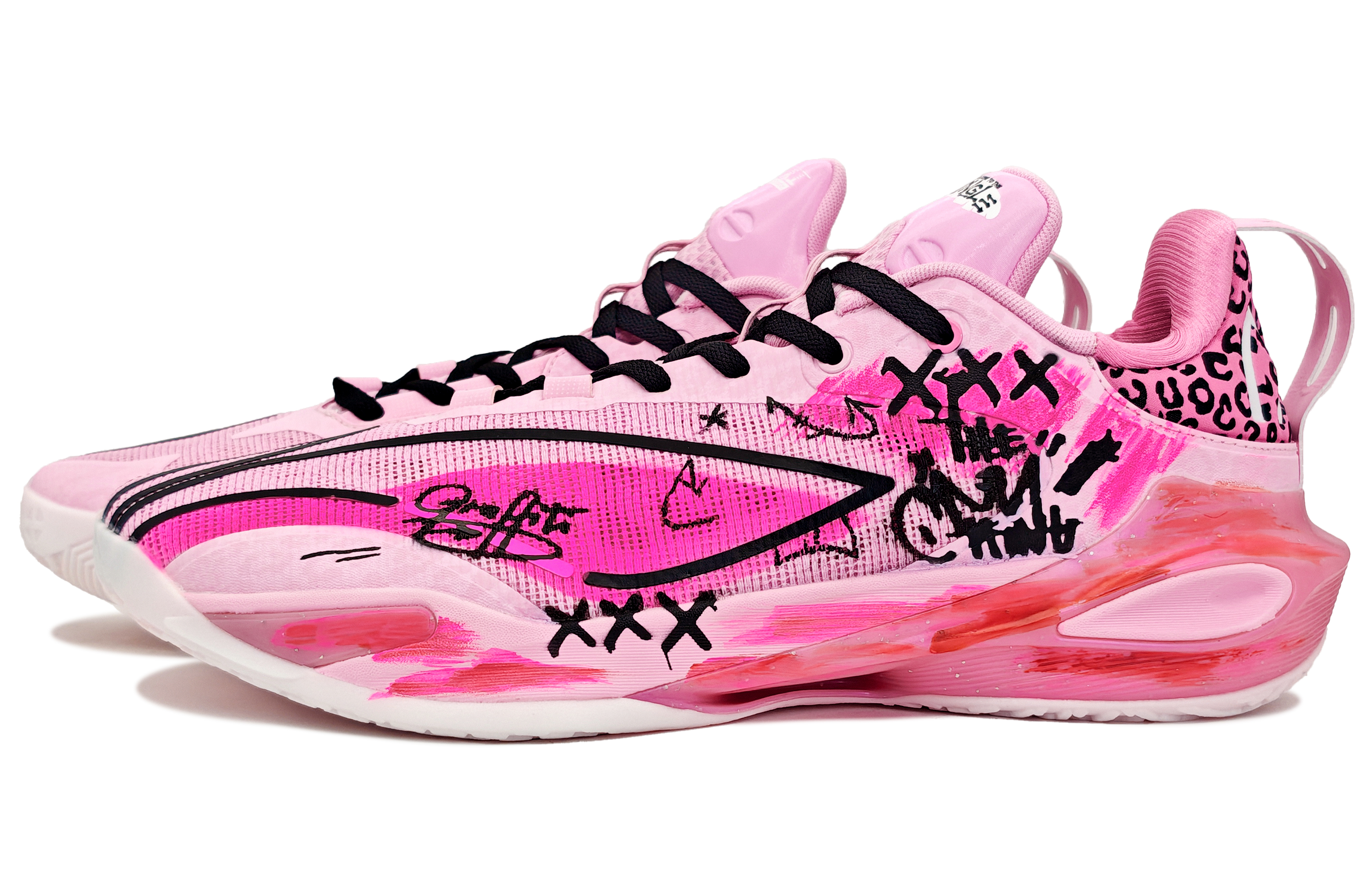 Li Ning Speed 11 Support Rebound Cushioning Support Rebound Cushioning Low top Basketball Shoes Men’s Pink Black