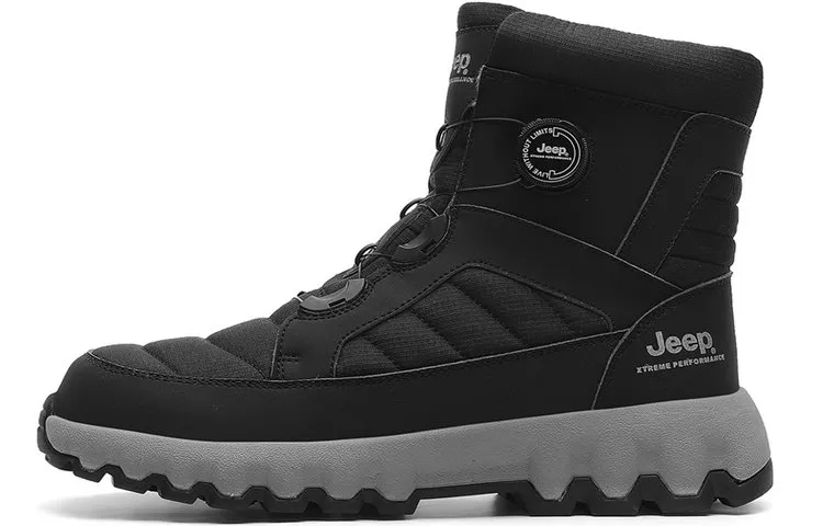 Jeep Waterproof Abrasion Resistant Cushioning Coverage Comfortable Short Snow Boots Unisex