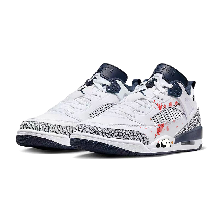 Jordan Spizike Red Plum And Wax Plum, Panda Lying On Its Stomach Abrasion Resistant Slip Resistant Low top