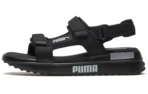 PUMA Future Rider Sandal Nylon Hook and loop Beach Sandals Unisex Black