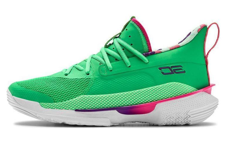 Мужские кроссовки Under Armour Curry 7 (зеленые)