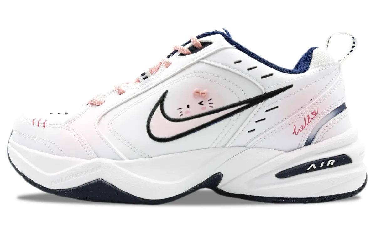 Nike Air Monarch 4 Imaginative Kitten Non Slip And Waterproof Height Increasing Low top Chunky Sneakers Unisex Pink