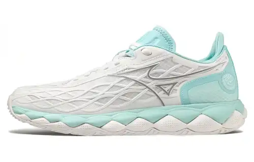 Mizuno Women's Wave Enforce Tour AC 'White Tanager Turquoise'