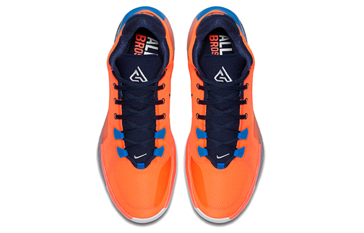 Мужские кроссовки Nike Freak 1 Bros Total Orange (оранжевые) — фото 3