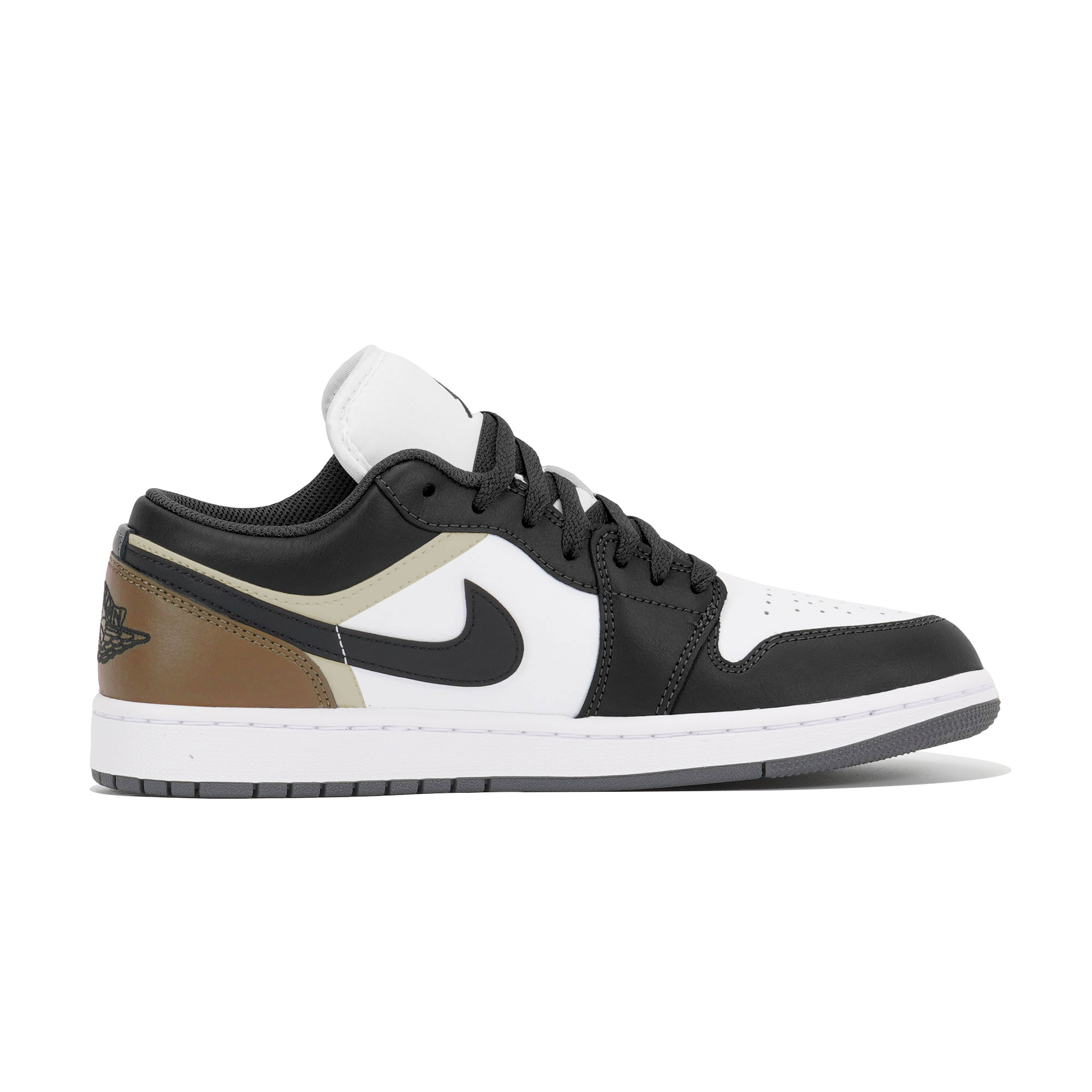 Jordan Air Jordan 1 Slip Resistant Abrasion Resistant Low top Vintage Basketball Shoes Unisex Coffee
