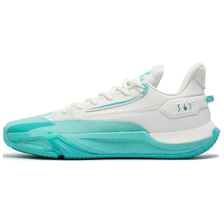 361° Abrasion Resistant Slip Resistant Abrasion Resistant Slip Resistant Low top Basketball Shoes Men’s White Blue