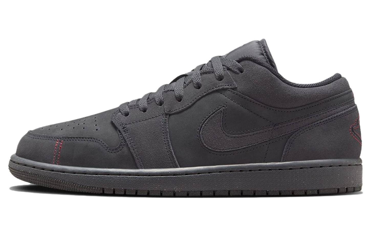 Мужские кроссовки Jordan Air Jordan 1 Low (черный / серый)