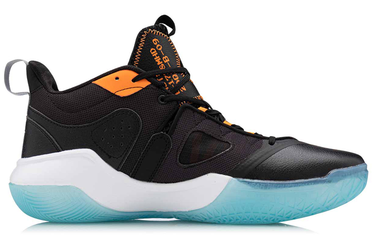 Li Ning Storm 2020 Basketball Shoes Men’s Mid Top Black Blue