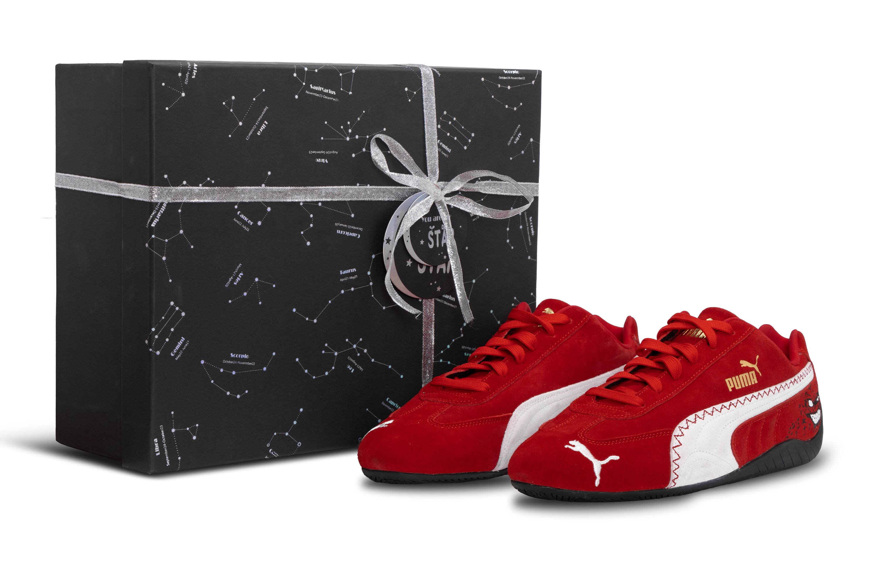 PUMA Speedcat Abrasion Resistant Low top Racing Shoes Unisex Flame Red