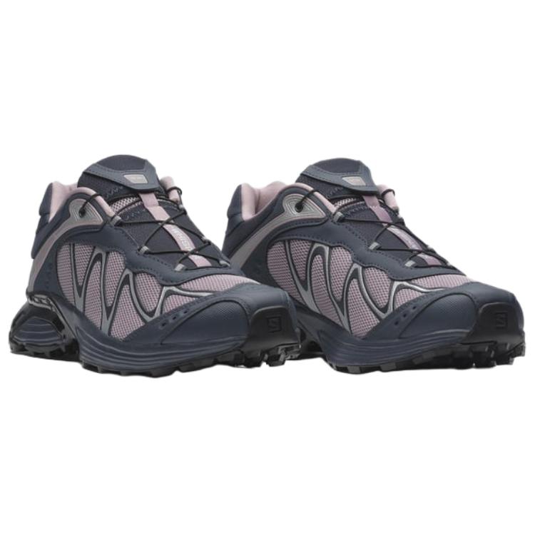 SALOMON XT WHISPER Fabric Cushioning Breathable Abrasion Resistant Support Hiking Shoes Unisex Dark Blue